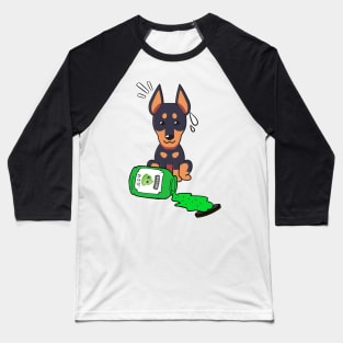 Cute Alsatian Spilled Wasabi sauce Baseball T-Shirt